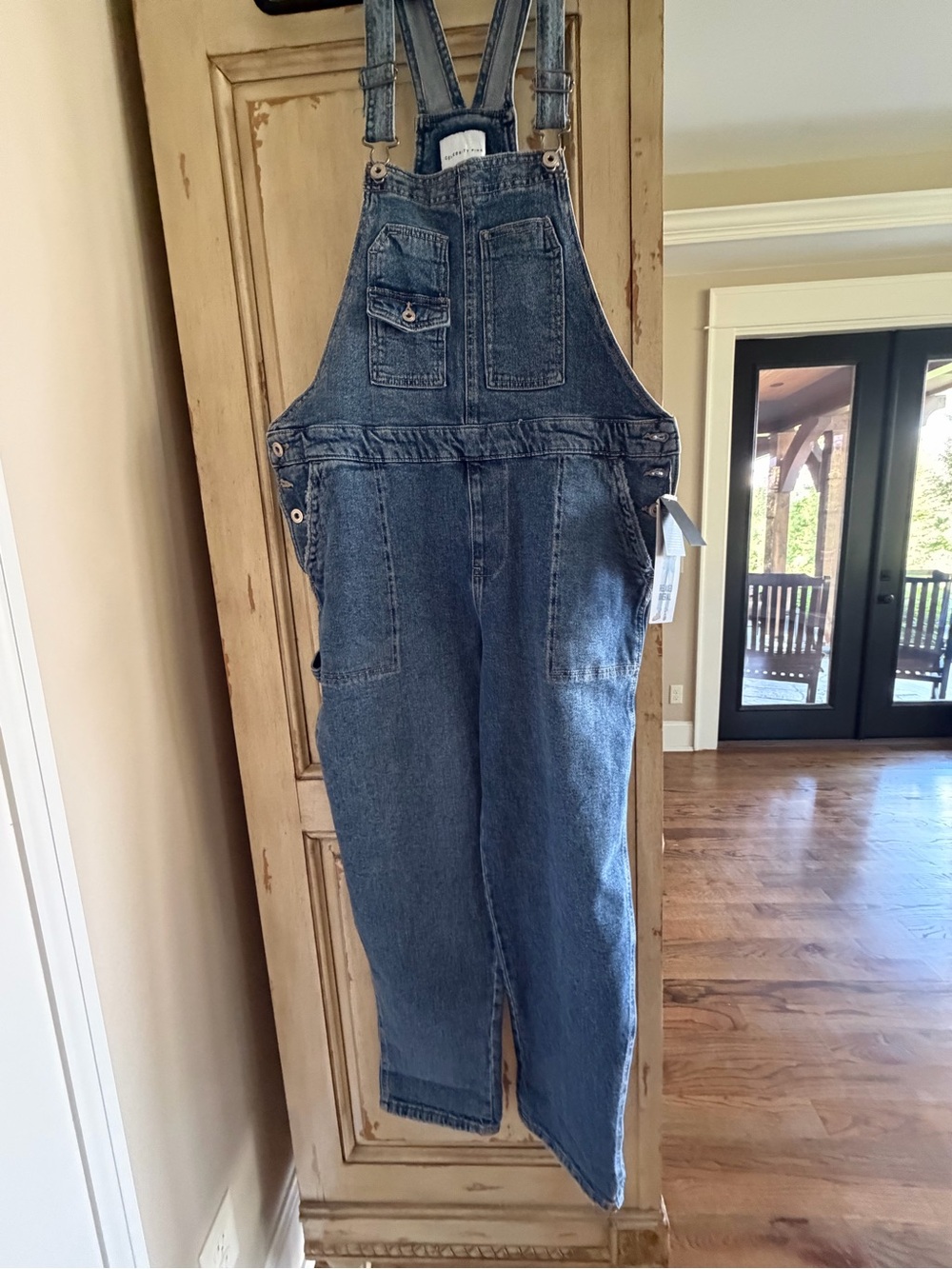 Celebrity Pink Women's Denim Overalls in Classic Blue